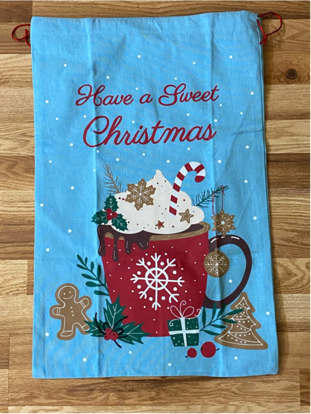 Holiday Decor Christmas Gift Bag / Coffee Mug NWOT